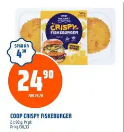Coop Obs COOP CRISPY FISKEBURGER tilbud