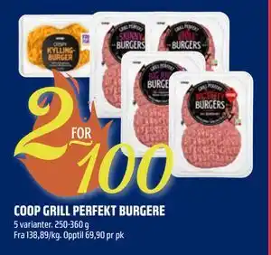Coop Obs COOP GRILL PERFEKT BURGERE tilbud