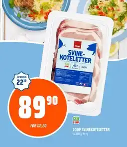 Coop Obs COOP SVINEKOTELETTER tilbud