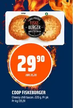 Coop Obs COOP FISKEBURGER tilbud