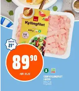 Coop Obs COOP KYLLINGFILET I BITER tilbud
