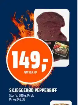 Coop Obs SKJEGGERØD PEPPERBIFF tilbud
