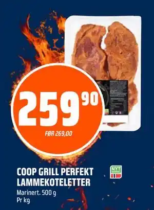 Coop Obs COOP GRILL PERFEKT LAMMEKOTELETTER tilbud