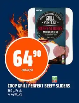 Coop Obs COOP GRILL PERFEKT BEEFY SLIDERS tilbud