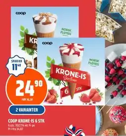 Coop Obs COOP KRONE-IS 6 STK tilbud