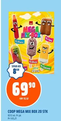 Coop Obs COOP MEGA MIX BOX 20 STK tilbud