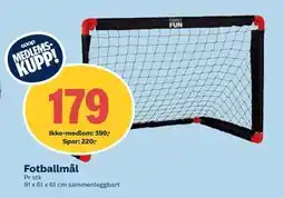 Coop Obs Fotballmål tilbud