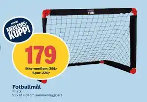 Coop Obs Fotballmål tilbud