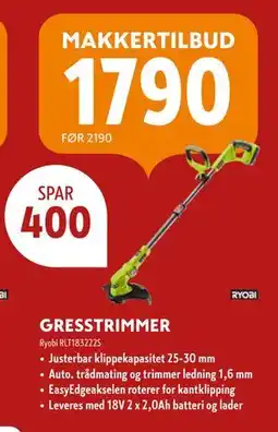 Byggmakker GRESSTRIMMER tilbud