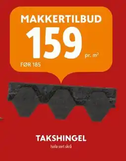 Byggmakker TAKSHINGEL tilbud