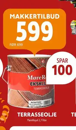 Byggmakker TERRASSEOLJE tilbud
