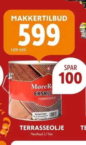 Byggmakker TERRASSEOLJE tilbud