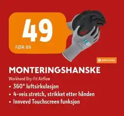 Byggmakker MONTERINGSHANSKE tilbud