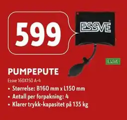 Byggmakker PUMPEPUTE tilbud