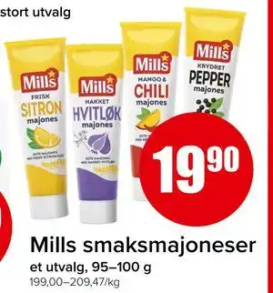 Spar Mills smaksmajoneser tilbud