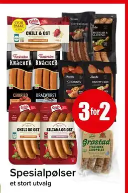 Spar Spesialpølser tilbud
