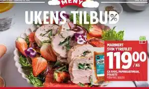 Meny MARINERT SVIN YTREFILET tilbud