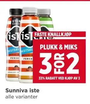 Meny Sunniva iste tilbud