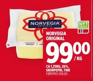 Meny NORVEGIA ORIGINAL tilbud