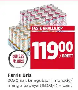Meny Farris Bris tilbud
