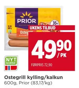 Meny Ostegrill kylling/kalkun tilbud