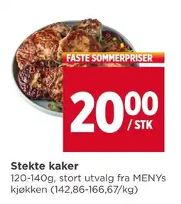 Meny Stekte kaker tilbud