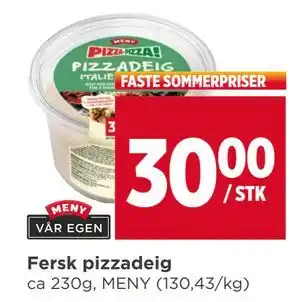Meny Fersk pizzadeig tilbud