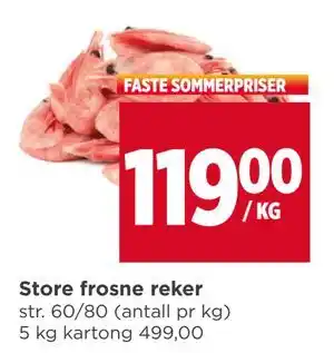 Meny Store frosne reker tilbud