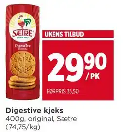 Meny Digestive kjeks tilbud