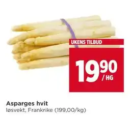 Meny Asparges hvit tilbud