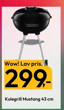Gigaboks Kulegrill Mustang 43 cm tilbud