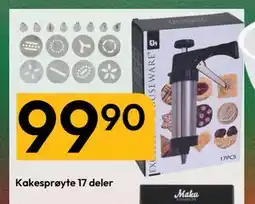 Gigaboks Kakesprøyte 17 deler tilbud