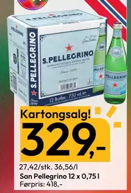 Gigaboks San Pellegrino 12 x 0,75 l tilbud