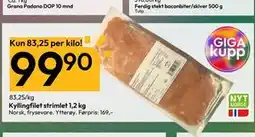 Gigaboks Kyllingfilet strimlet 1,2 kg tilbud