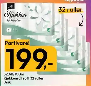 Gigaboks Kjøkkenrull soft 32 ruller tilbud