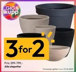 Gigaboks Alle utepotter tilbud