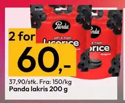 Gigaboks Panda lakris 200 g tilbud