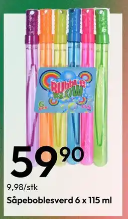 Gigaboks Såpeboblesverd 6 x 115 ml tilbud