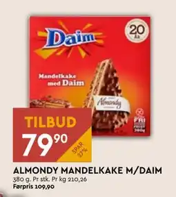 Coop Mega ALMONDY MANDELKAKE M/DAIM tilbud