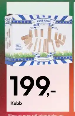 Gigaboks Kubb tilbud