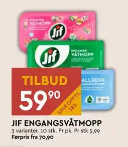 Coop Mega JIF ENGANGSVÅTMOPP tilbud