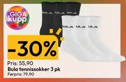 Gigaboks Bula tennissokker 3 pk tilbud