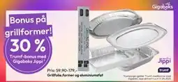 Gigaboks Grillfolie,former og aluminiumsfat tilbud