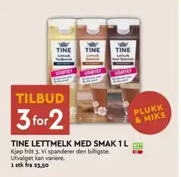 Coop Mega TINE LETTMELK MED SMAK 1 L tilbud