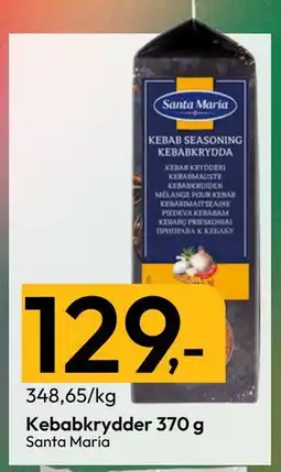 Gigaboks Kebabkrydder 370 g tilbud
