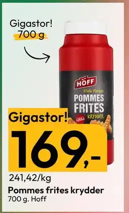 Gigaboks Pommes frites krydder tilbud