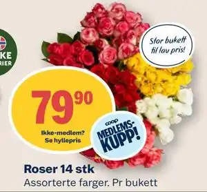 Coop Mega Roser 14 stk tilbud