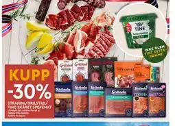 Coop Mega STRANDA/GRILSTAD/ TIND SKÅRET SPEKEMAT tilbud