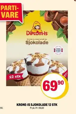 Coop Extra KRONE-IS SJOKOLADE 12 STK tilbud