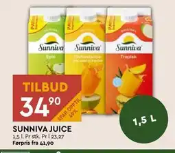 Coop Mega SUNNIVA JUICE tilbud